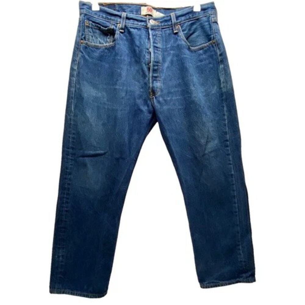 Levi's 501 Button Fly Jeans‎ Men's 36x31 Blue Dark Original Mexico LEVI'S Denim